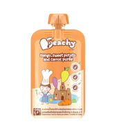 Peachy Baby Food Mango, Sweet Potato and Carrot Purée 6m+ | The Nest Attachment Parenting Hub